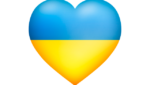 heart shaped ukraine flag